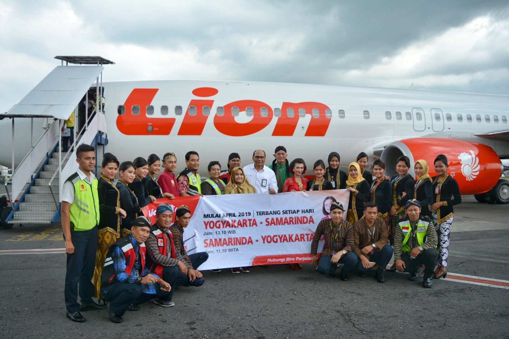 Inaugural flight Lion Air rute Yogyakarta - Samarinda | Foto: Lion Air