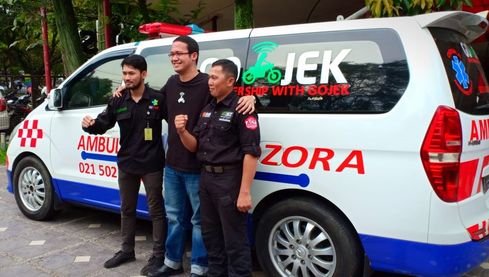 Peluncuran ambulans GOJEK di Bandung | Foto: GOJEK