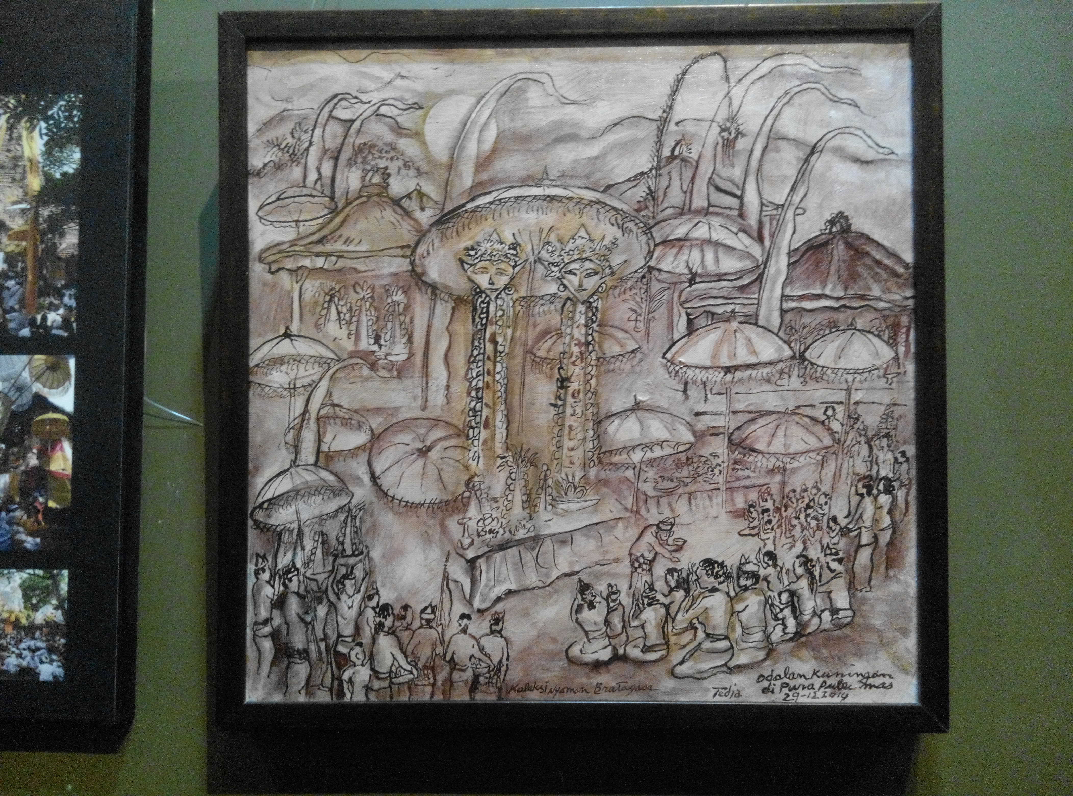 Lukisan tentang Budaya Bali karya Tedja Suminar