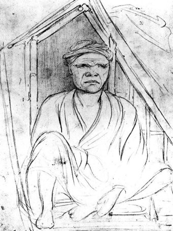 Lukisan seorang kapten kapal dari Makassar yang terkenal 