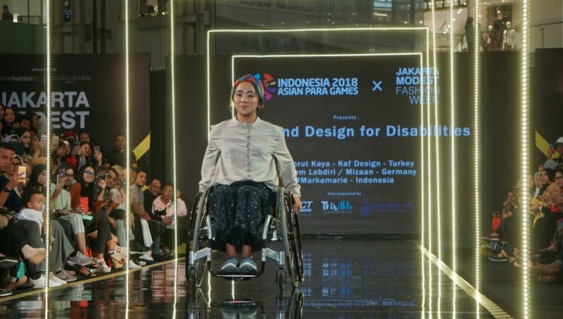Laura Saat Tampil di Jakarta Modest Fashion Week | Sumber dok: Kumparan