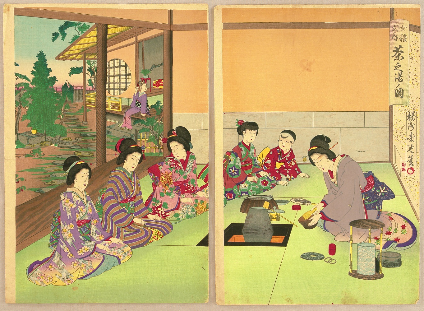 Upacara minum teh di Jepang zaman dahulu hanya dilakukan oleh para bangsawan