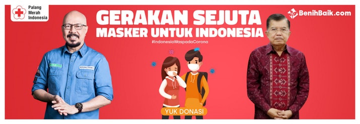 Gerakan Sejuta Masker Untuk Indonesia | Benihbaik.com