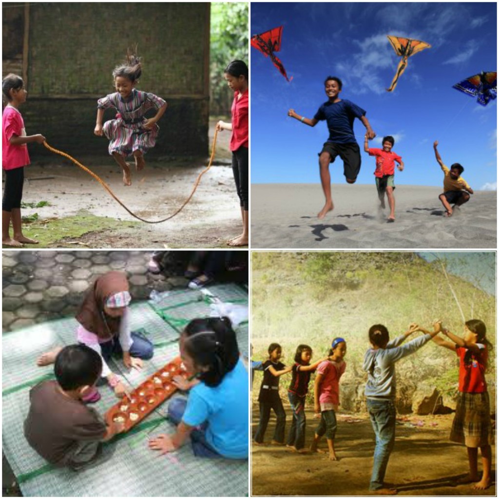 Berbagai permainan tradisional Indonesia l Sumber: isyf.or.id