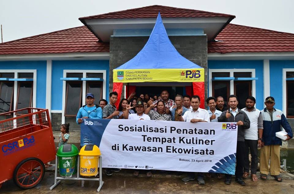 Sosialisasi penataan tempat kuliner di Kampung Paljaya, Bekasi | Foto: Dok. PT PJB/ptpjb.com