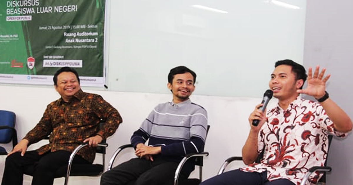 Diskusi yang digelar oleh Himpunan Mahasiswa Islam se-Universitas Indonesia yang menghadirkan PPI Dunia dan perwakilan PANDI © penyelenggara acara