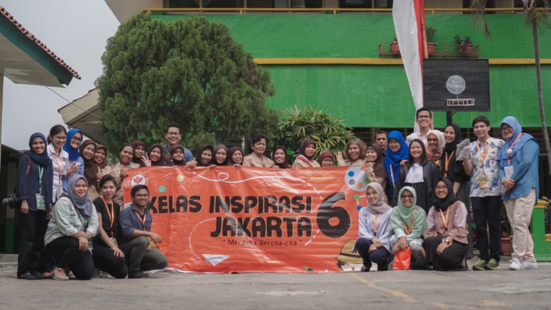 Kelompok 5 - Kelas Inspirasi Jakarta 6 (Foto Oleh: Rio Trinanda)