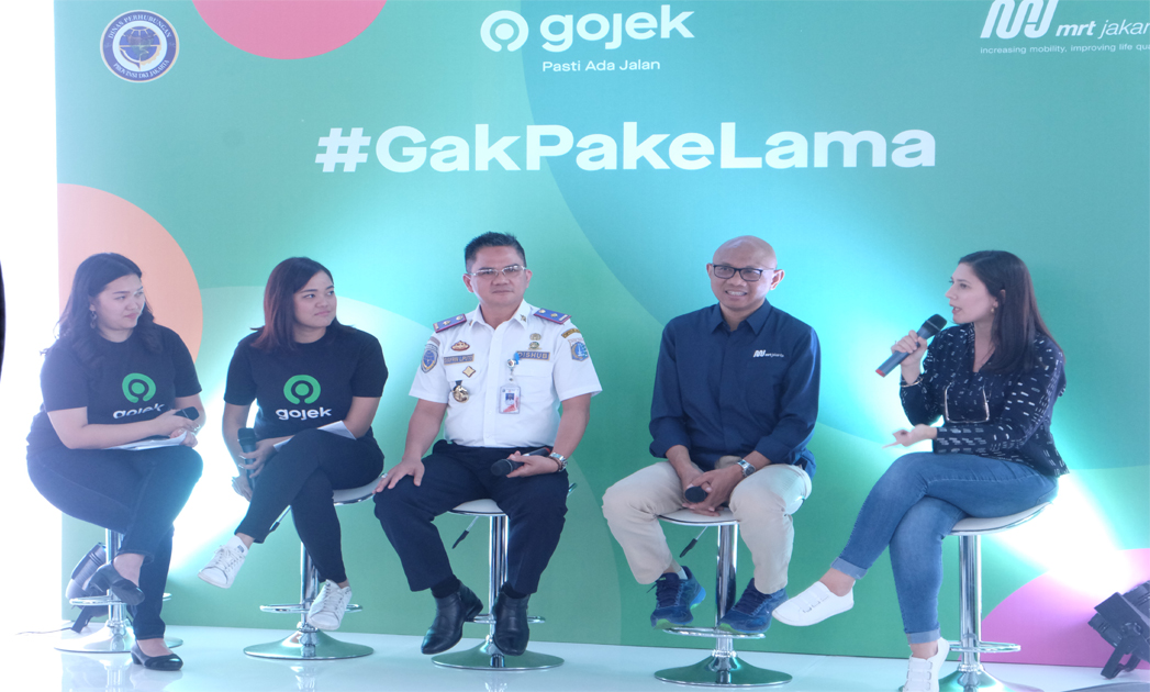 Konferensi pers peluncuran GoRide Instan di Stasiun MRT Lebak Bulus @ Asriyati/GNFI