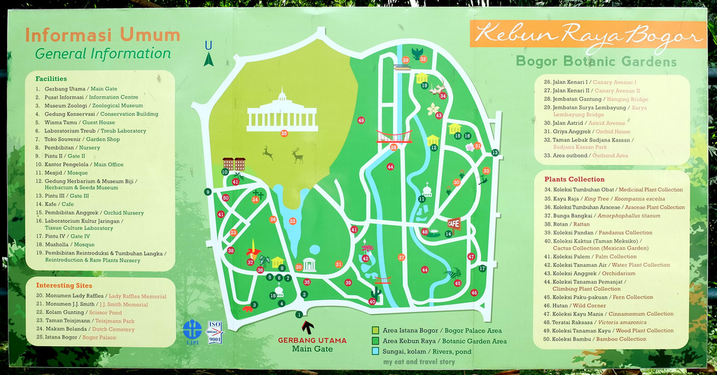 Peta Kebun Raya Bogor