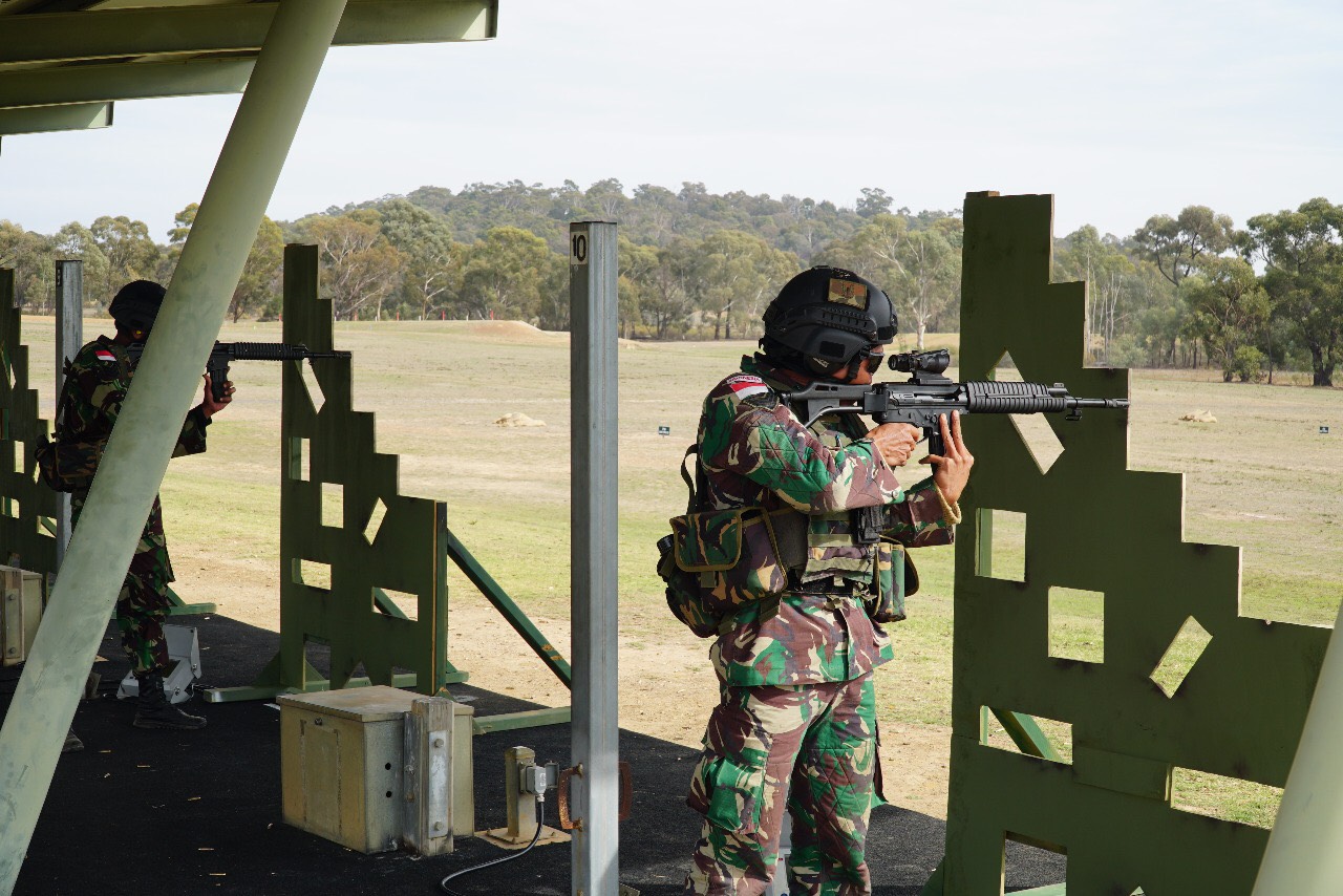 Prajurit TNI AD dalam salah satu nomor yang dilombakan pada AASAM 2018 I Foto: kostrad.mil.id