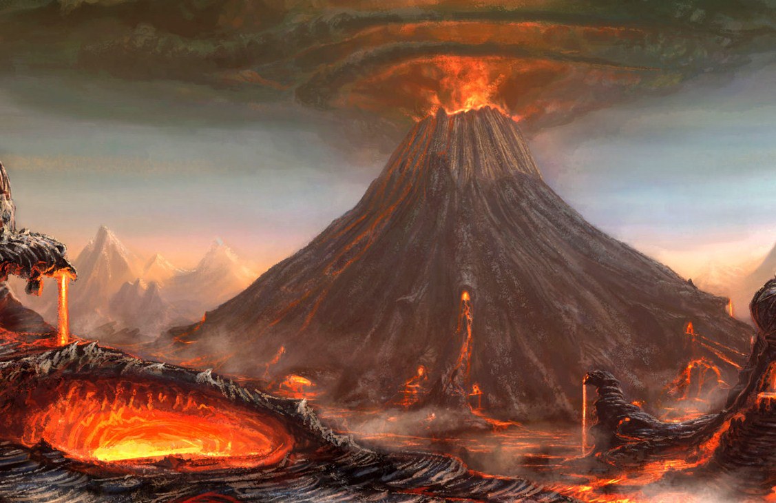 Ilustrasi ledakan dahsyat Gunung Toba | Foto : Informasi Batak Terbaru dan Terpopuler 
