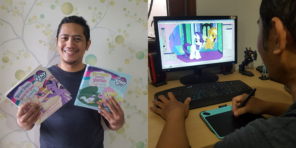 Faisal A.S. Ilustrator buku My Little Pony Bahasa Indonesia